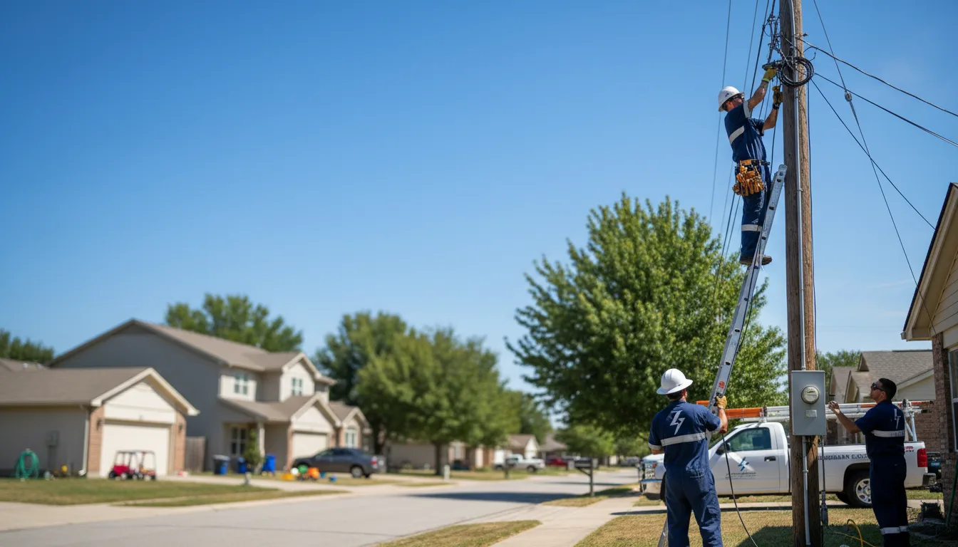 Residential electrician providing installation services in Strattanville, PA